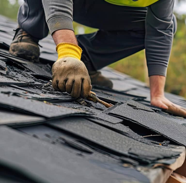 fixing damaged roof from hail